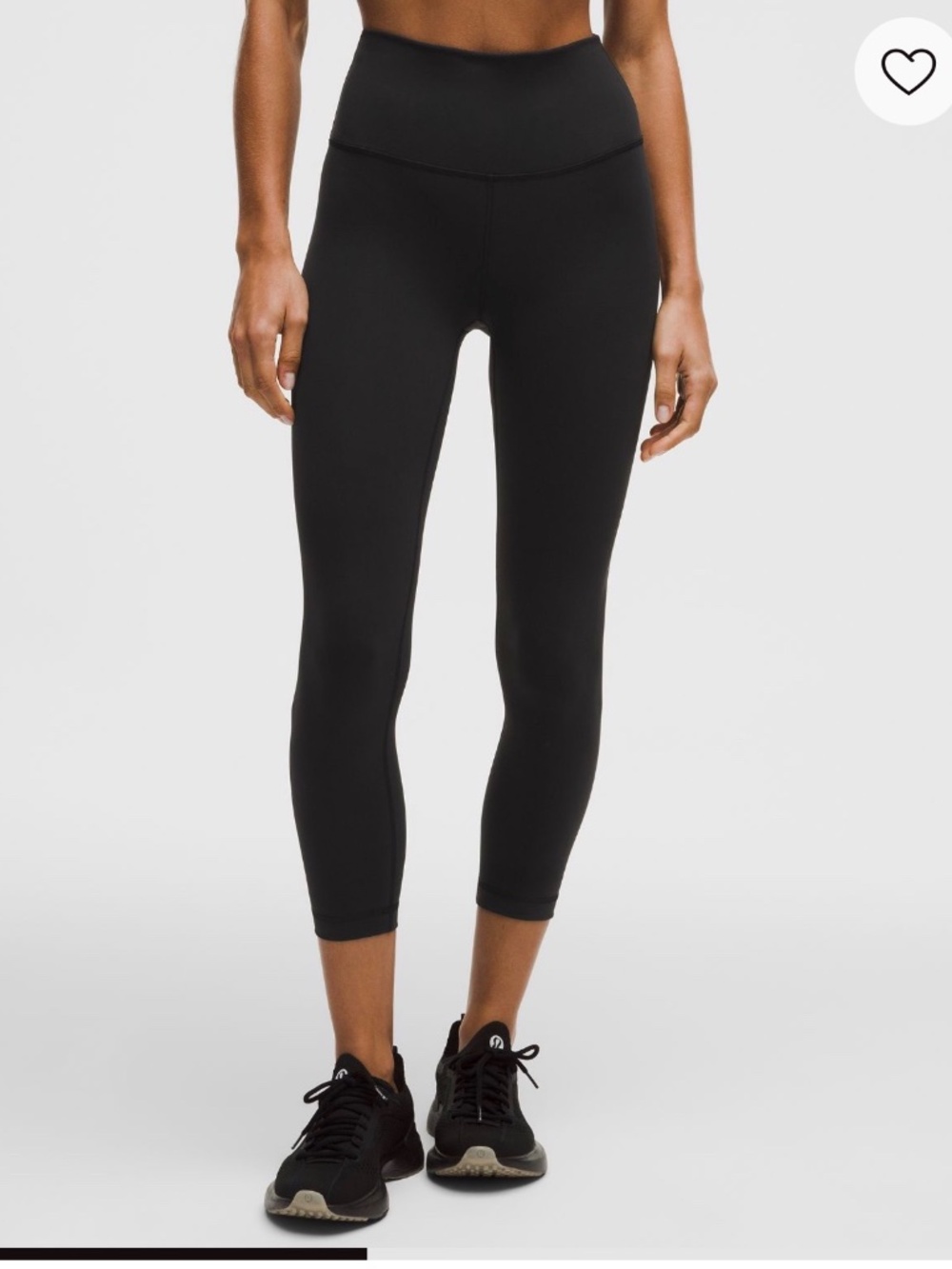 Lululemon Wunder Train HR Crop 23" Pockets Size 6